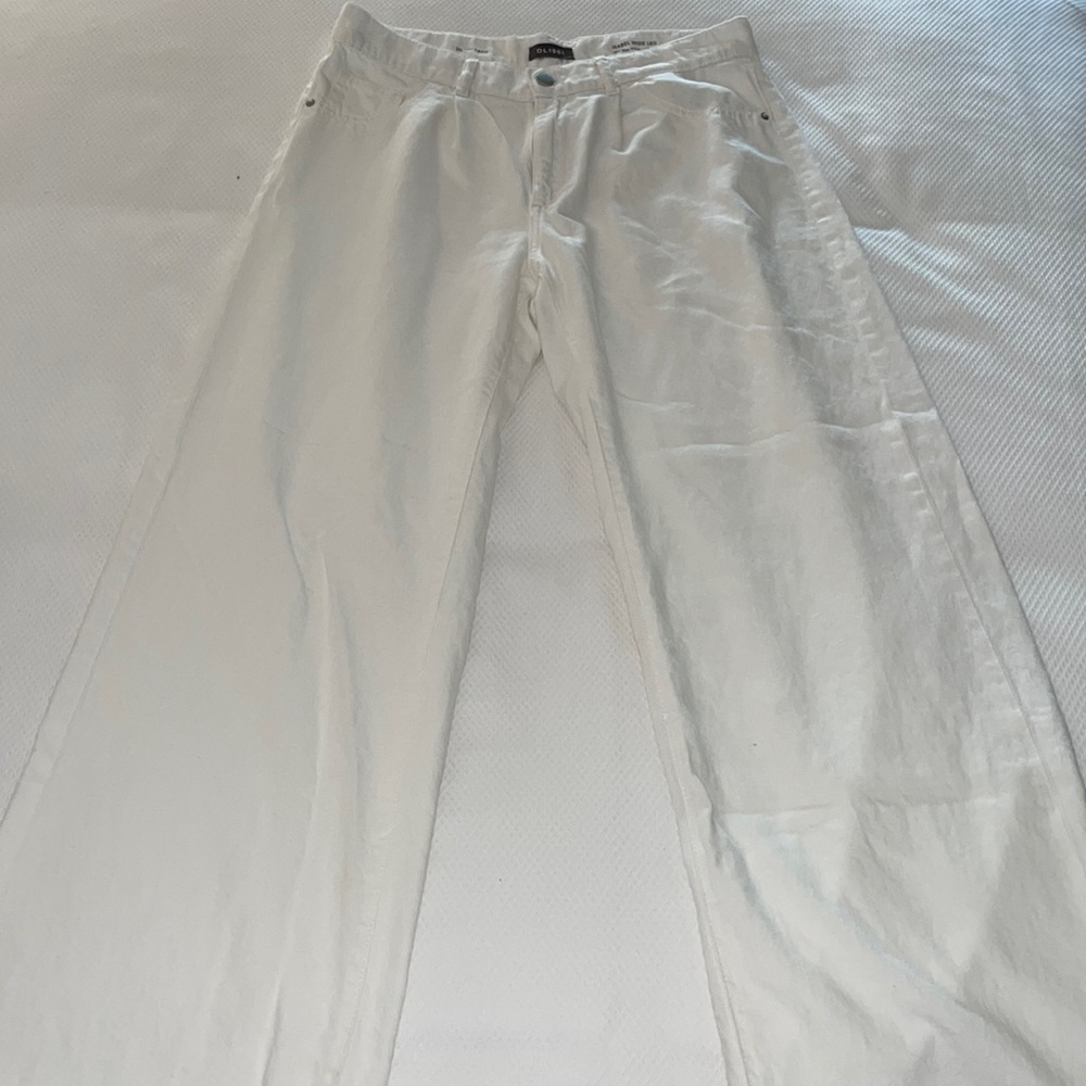 DL VINTAGE mid rise white jeans